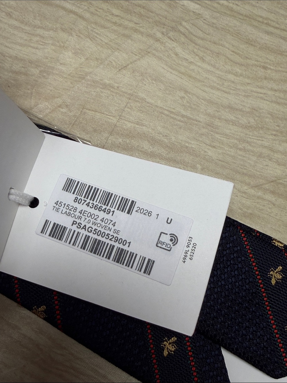 GUCCI THE LABOUR 7.0 TIE - Picture 5 of 6